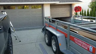 Amarr Hillcrest HI3000 - Garage Door Bead Board Clear Glass Terratone Colour
