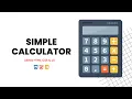 Simple Calculator using HTML CSS JavaScript Beginner Project With Source Code