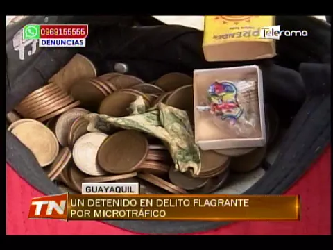 Un detenido en delito flagrante por microtráfico