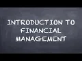 Introduction to Financial Management Dr Deric