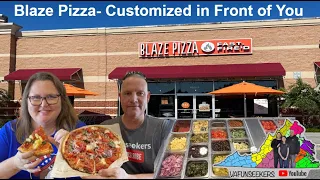 Blaze Pizza Restaurant Build Your Own Pizza