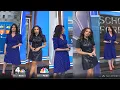 Maria LaRosa Adelle Caballero with Weather Traffic for NBC Today in New York April 13 2026
