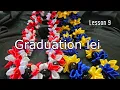 Graduation ribbon lei school color How to make Ribbon Lei Lesson 9