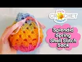 Splendid Spring Shell Stitch Sack - Crochet Pattern Tutorial