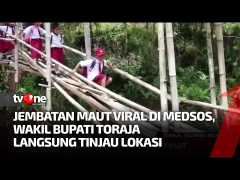 Wakil Bupati Toraja Utara Jenguk "Jembatan Maut"