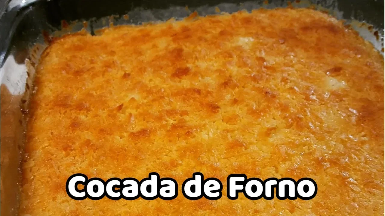 COCADA DE FORNO, MUITO FÁCIL E SABOROSA