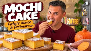 Ce mochi cake patate douce & potimarron est incroyablement fondant !