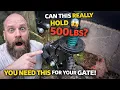How to Install a Spring Loaded Gate Wheel Handles Gravel Grass Concrete Terrain