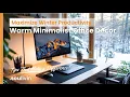 Maximize Winter Productivity Warm Minimalist Office Decor Tips That Make a Difference
