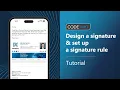 CodeTwo signatures tutorial part 2 Design a signature set up a signature rule