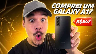 COMPREI UM GALAXY A17 POR R$ 547 - BOM, BONITO e MUITO BARATO! UNBOXING