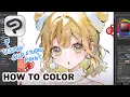 How I Color Draw Clip Studio Paint Tutorial
