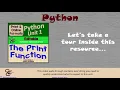 Python Print Function Unit 1