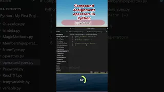 Compound Assignment operators in Python