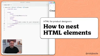 How to nest HTML elements