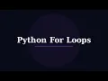 How to Use For Loops in Python Beginner Programming Tutorial