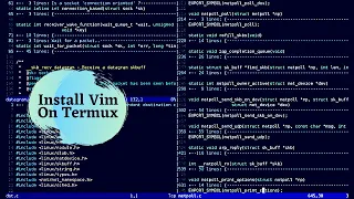 How To Install Vim In Termux