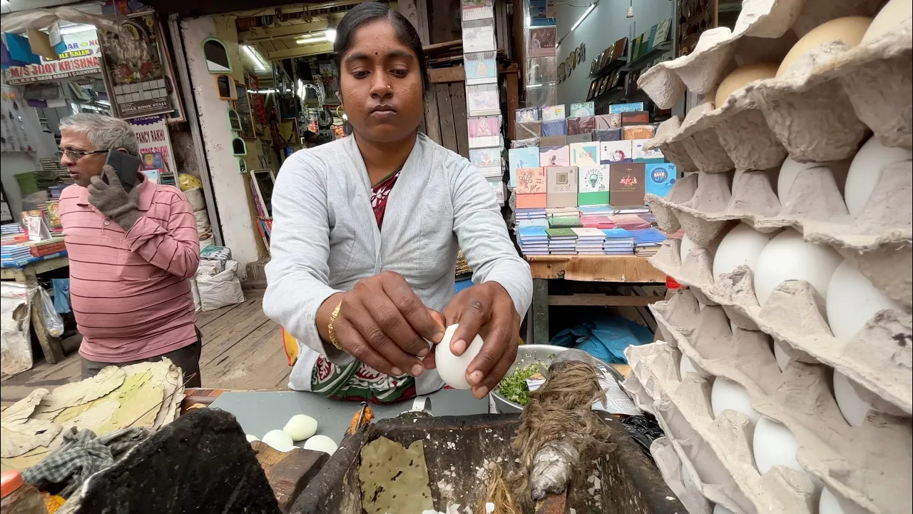 Sharmila Aunty Serves Boiled Eggs Fry   Street Food