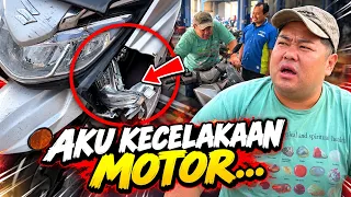 AKU KECELAKAAN MOTOR....