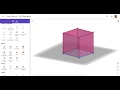 Creating a Cube in GeoGebra 3D Method 3