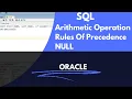 SQLSELECT Arithmetic Operation Rules of Precedence Null