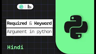 Required keyword arguments in python Hindi python Tutorials Miniature school