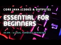 IFR - illegal forward reference Core Java Codes and Outputs J-SDE