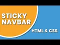 Creative Sticky Navbar on Scroll CSS Sticky Navbar after Scroll