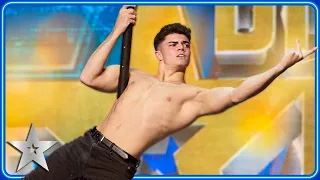Albert Amores wows with pole routine to Benson Boone | Unforgettable Audition | Britain's Got Talent