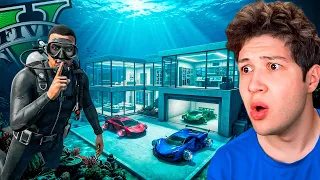 CONSTRUÍ una CASA BAJO el AGUA en GTA 5! 🏡🌊 (Mods)