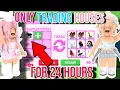 Only Trading Houses In Adopt Me For 24 Hours WE GOT SO RICH