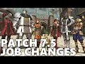 Final Fantasy XIV - Patch 7 5 Patch Notes Job Changes