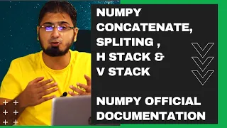 Numpy Concatenate Split Vstack Hstack Numerical Python Tutorial in