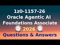 1z0-1157-26 Questions Answers Oracle Agentic AI Foundations Associate 2026