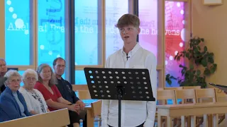 Freddie Simpson 12 yr For The Beauty of The Earth Rutter live in concert