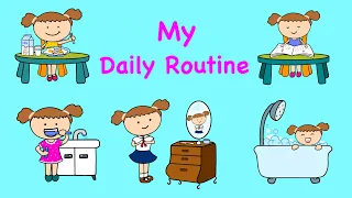 My daily routine / Daily routine flashcards