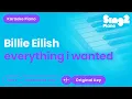 Download Lagu Billie Eilish - everything i wanted (Piano Karaoke)