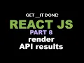 React JS Tutorial p 8 - Get Data from API on load using fetch API