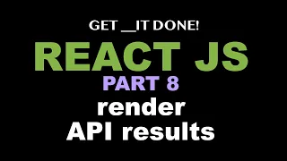 React JS Tutorial p 8 - Get Data from API on load using fetch API