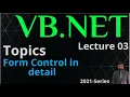vb net in urdu form control in detail lecture 03