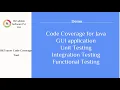 Code Coverage for Java application Maven Unit Testing Integration Testing Command Line mode