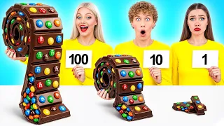 Tantangan 100 Lapis Makanan | Situasi Dapur Gila oleh Multi DO Challenge