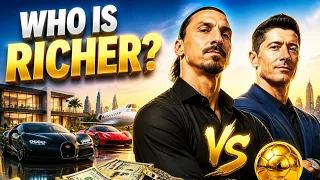 Who is more rich Zlatan Ibrahimovic vs Robert Lewandowski