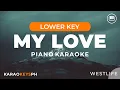 My Love - Westlife (Lower Key - Piano Karaoke)