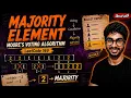 Moore s Voting Algorithm Leetcode 169 Majority Element DSA Series Telugu Python