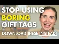 How to Design Aesthetic Holiday Gift Tags in Canva Free Printable Christmas Gift Tags