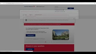 California Unemployment News The Bank of America EDD Card website address has changed