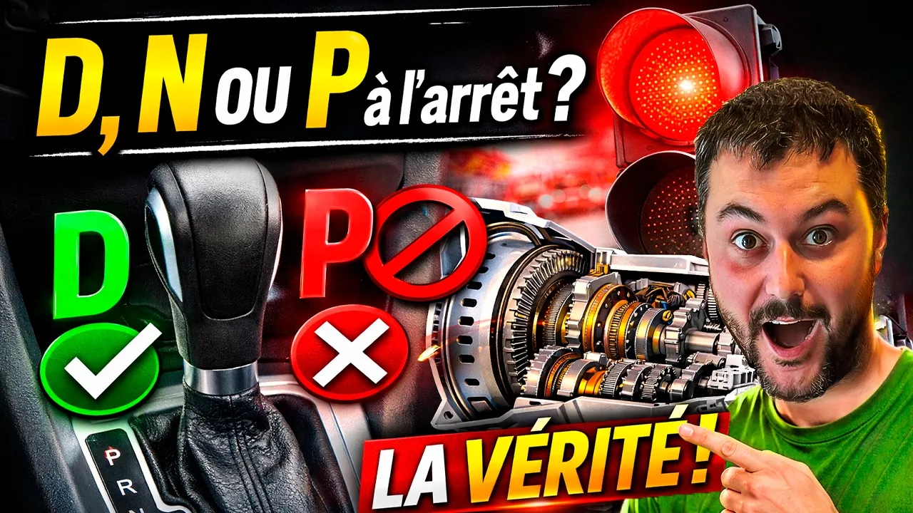 Boîte automatique : faut-il rester sur D ou passer sur N ou P à l’arrêt ?