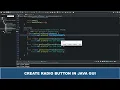 Java GUI Tutorial - Creating A Radio Button in Java GUI Swing Using JRadioButton Class