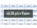 add jdk path to windows path Variable - java development kit